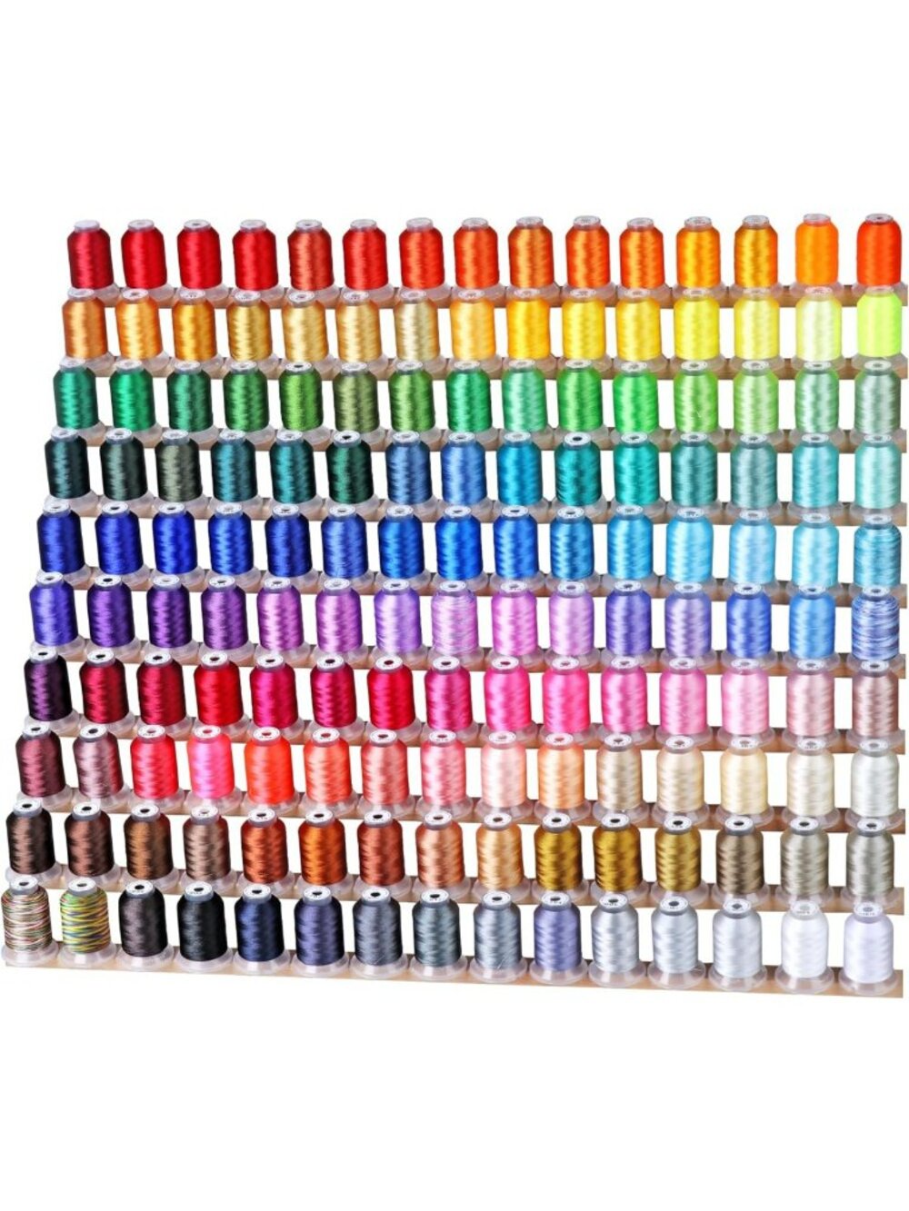 150 Colors Mega Embroidery Thread Kit - 500M/550YD Spools for Sewing & Crafting